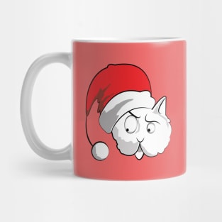 santa crazy lazy cat in Christmas animal Holiday Mug